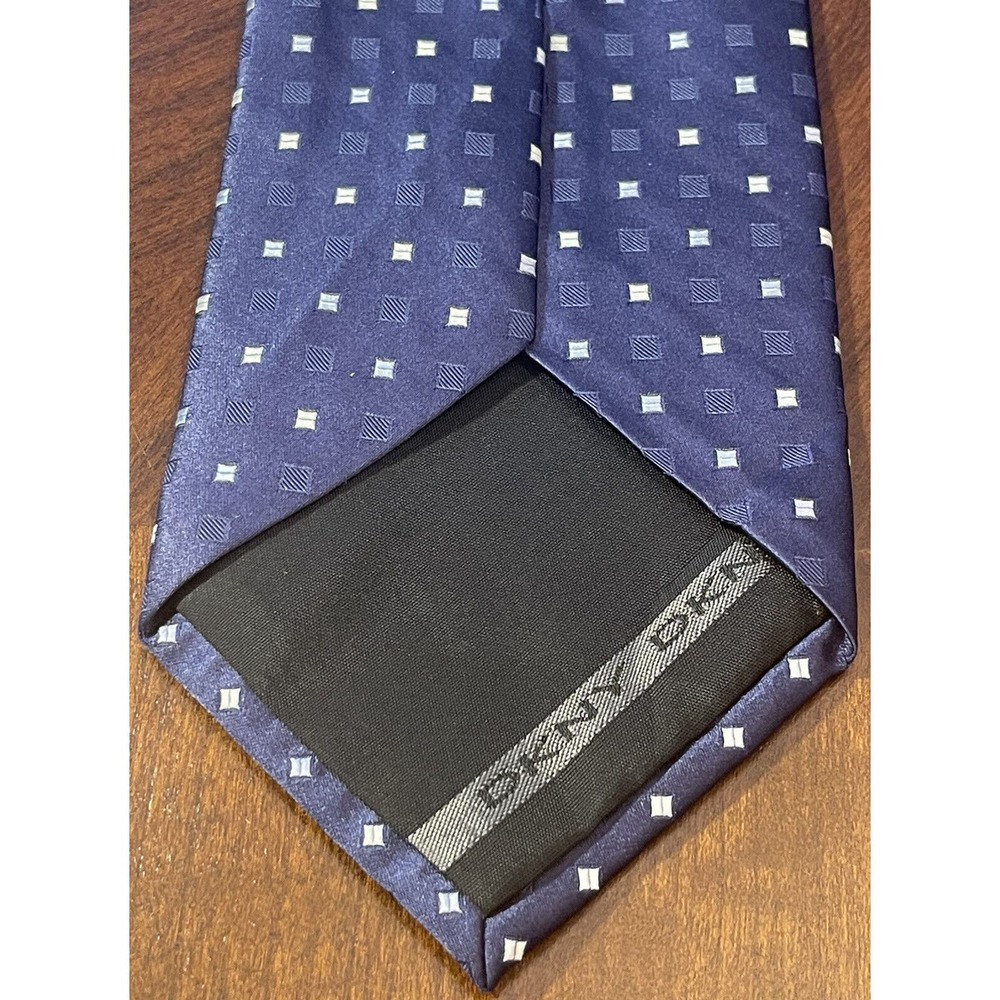 Dkny Blue 100% Silk Men’s Neck Tie Made in Usa - Picture 2 of 9